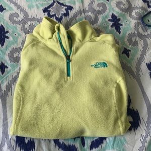 The North Face yellow quarter zip!
